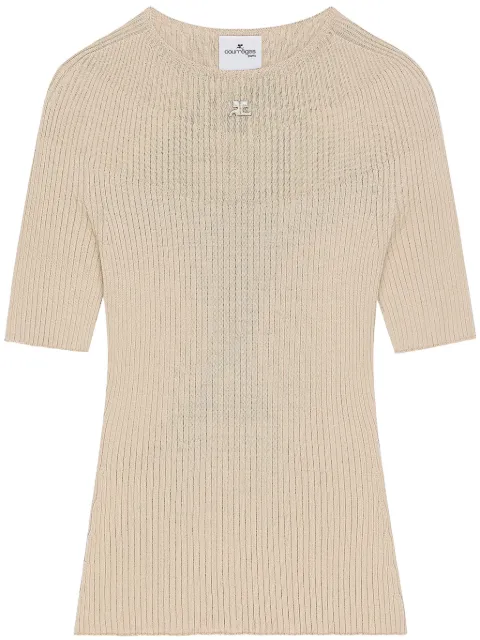 Courrèges Solar knitted top