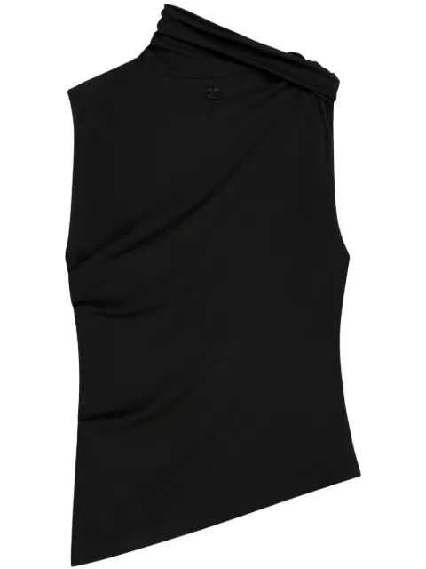 Courrèges draped jersey tank top