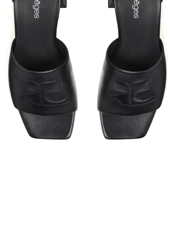 Courrèges Shadow ミュール | ブラック | FARFETCH JP