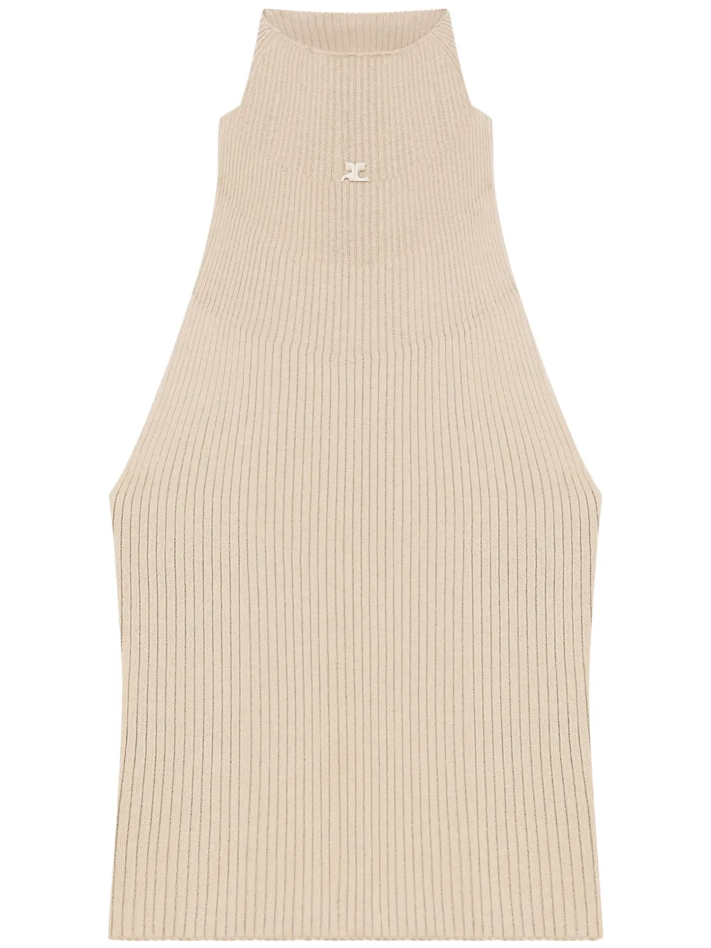 Courrèges ribbed-knit tank top