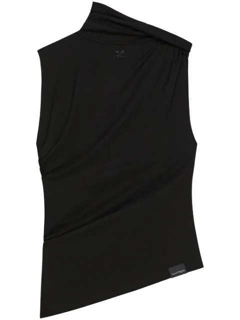 Courrèges top drapeado