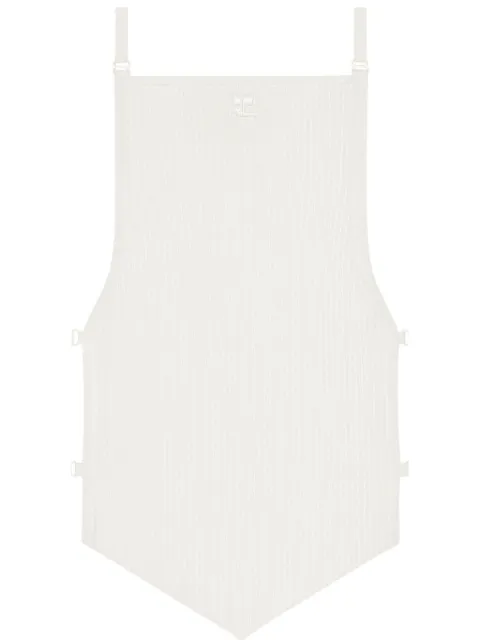 Courrèges ribbed-knit crop top