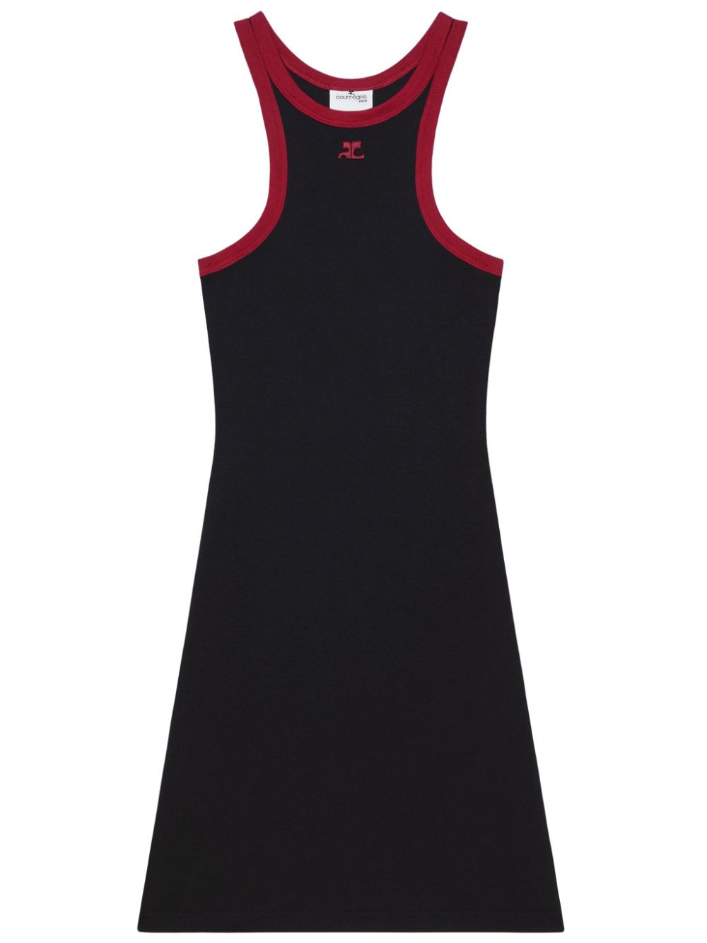 Courrèges cotton scuba dress - Black