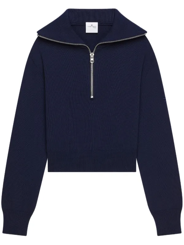 Courrèges Trucker Jumper in Blue