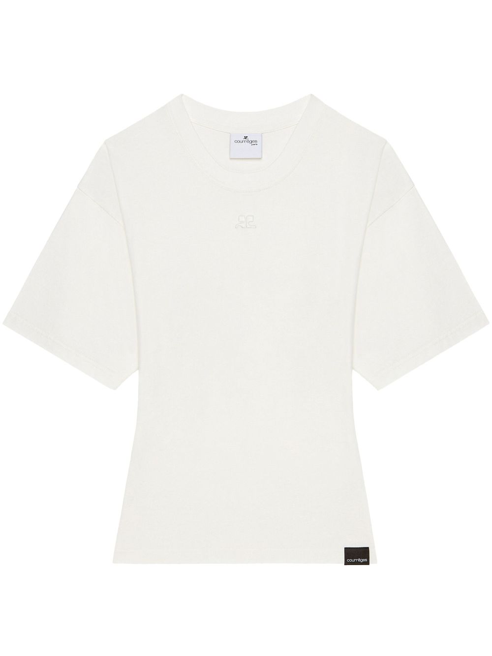 Courrèges appliqué T-shirt - White