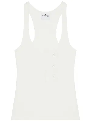 Miu Miu Cotton Knit Tank Top | White | FARFETCH Miu Miu Cotton Knit Tank Top | White | FARFETCH