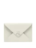 Courrèges leather card holder - Neutrals