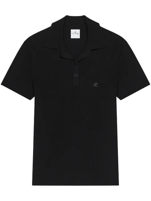 Courrèges ribbed polo shirt