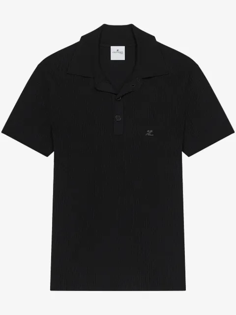 Courrèges ribbed polo shirt