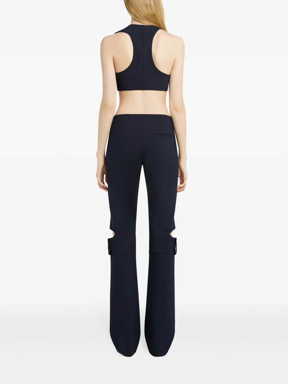 Courrèges Tanktop met knopen Blauw