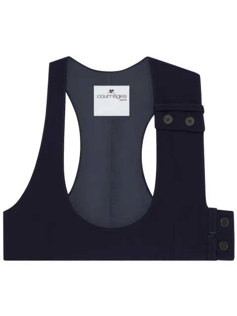 Courrèges buttoned tank top