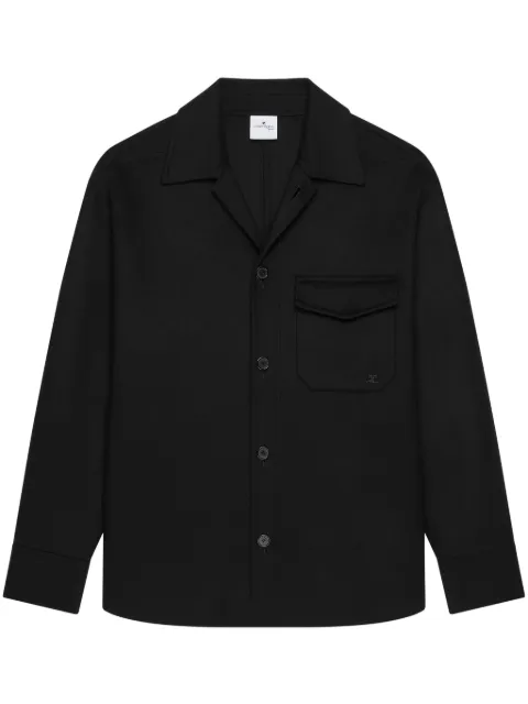 Courrèges camisa con bolsillo en el pecho
