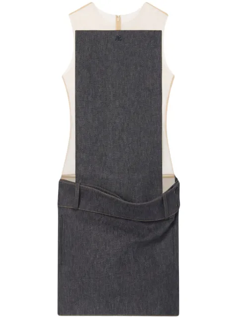 Courrèges Illusion denim mini dress