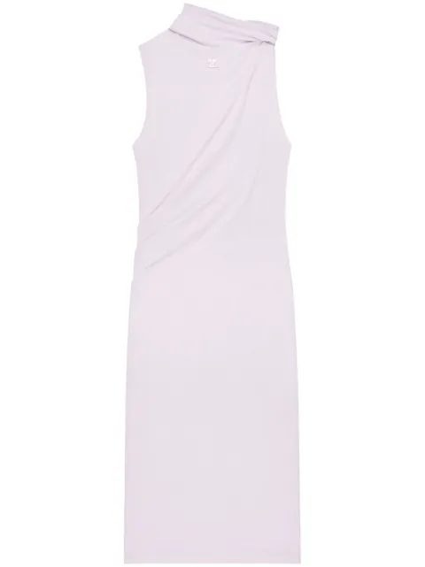 Courrèges draped mini dress