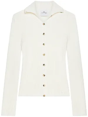vintage Courrèges logo cardigan France製 vintage Courrèges logo cardigan France製