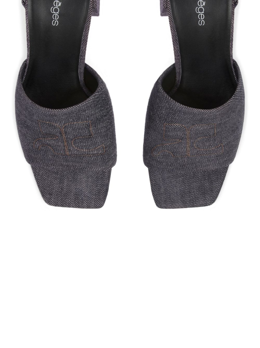 Courrèges Shadow mules Grey