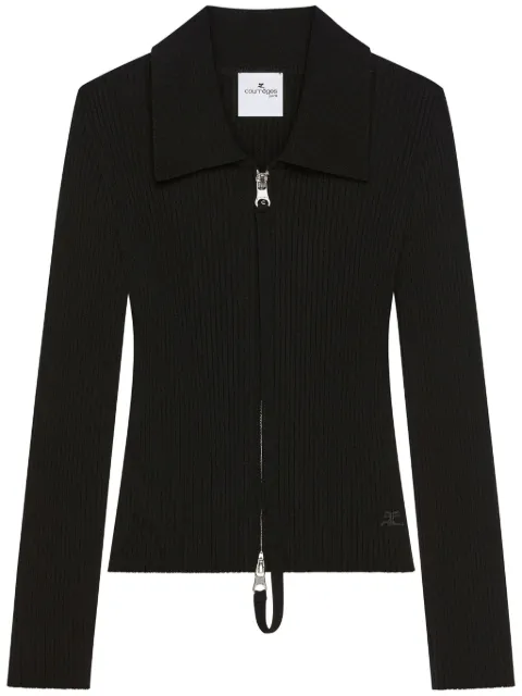 Courrèges zip-up cardigan