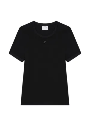 Prada short-sleeved Stretch T-shirt | Black | FARFETCH