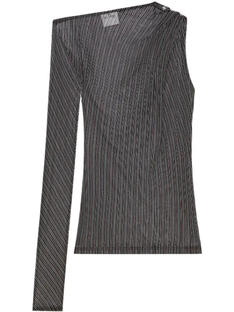 Courrèges striped mesh top