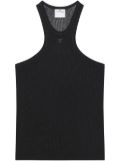 Courrèges mesh tank top - Black