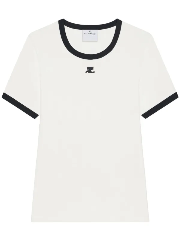 クレージュロゴT ヘリテージTシャツ 白 正規品 Courrèges Heritage Tシャツ | ホワイト | FARFETCH JP