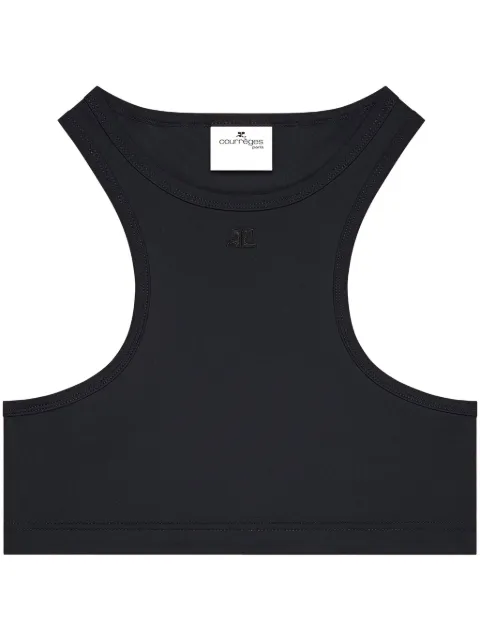 Courrèges top corto con espalda de nadador