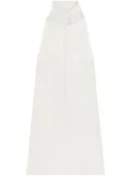 Courrèges attached-scarf mini dress - Neutrals