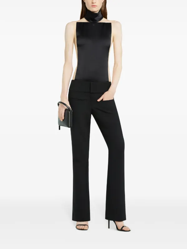 courreges フレアパンツ ブラウン FW24/25 Courrèges ベルテッド フレアパンツ | ブラック | FARFETCH JP