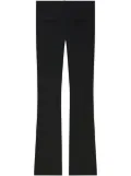 Courrèges belted flared pants - Black