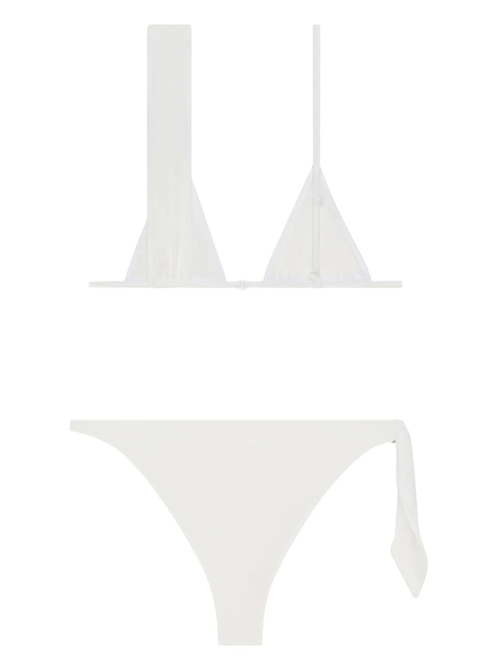 Courrèges Bikini met sjaal - Wit