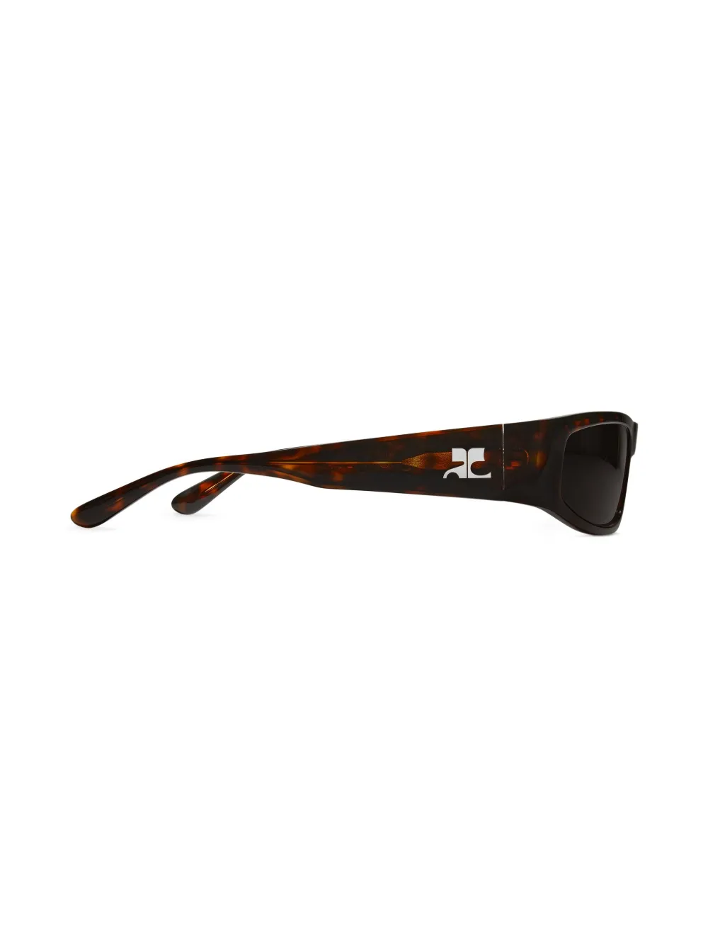 Courrèges Tech Sunglasses In Brown