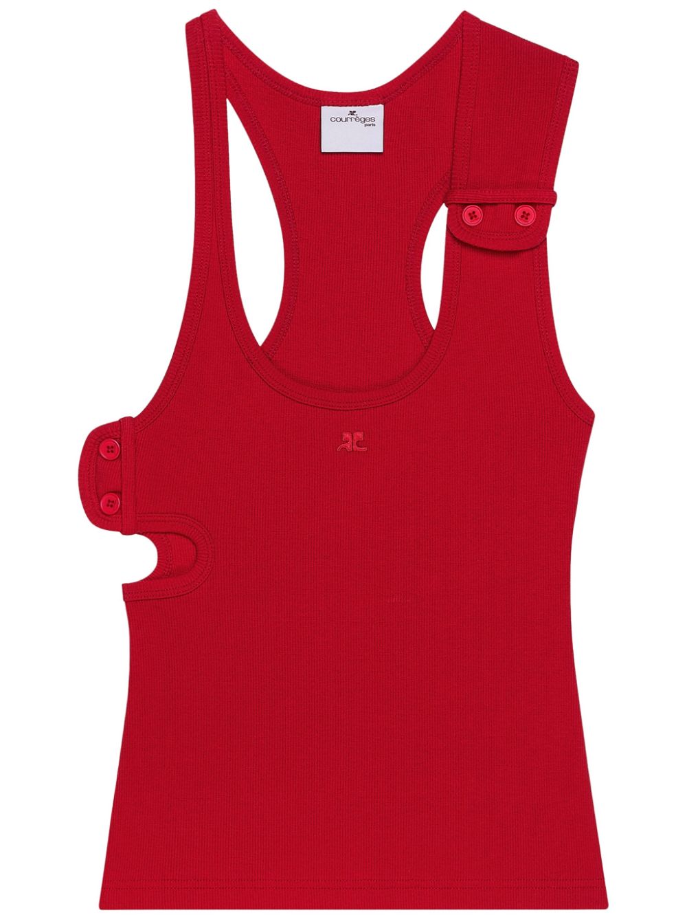 Courrèges 90's ribbed tank top