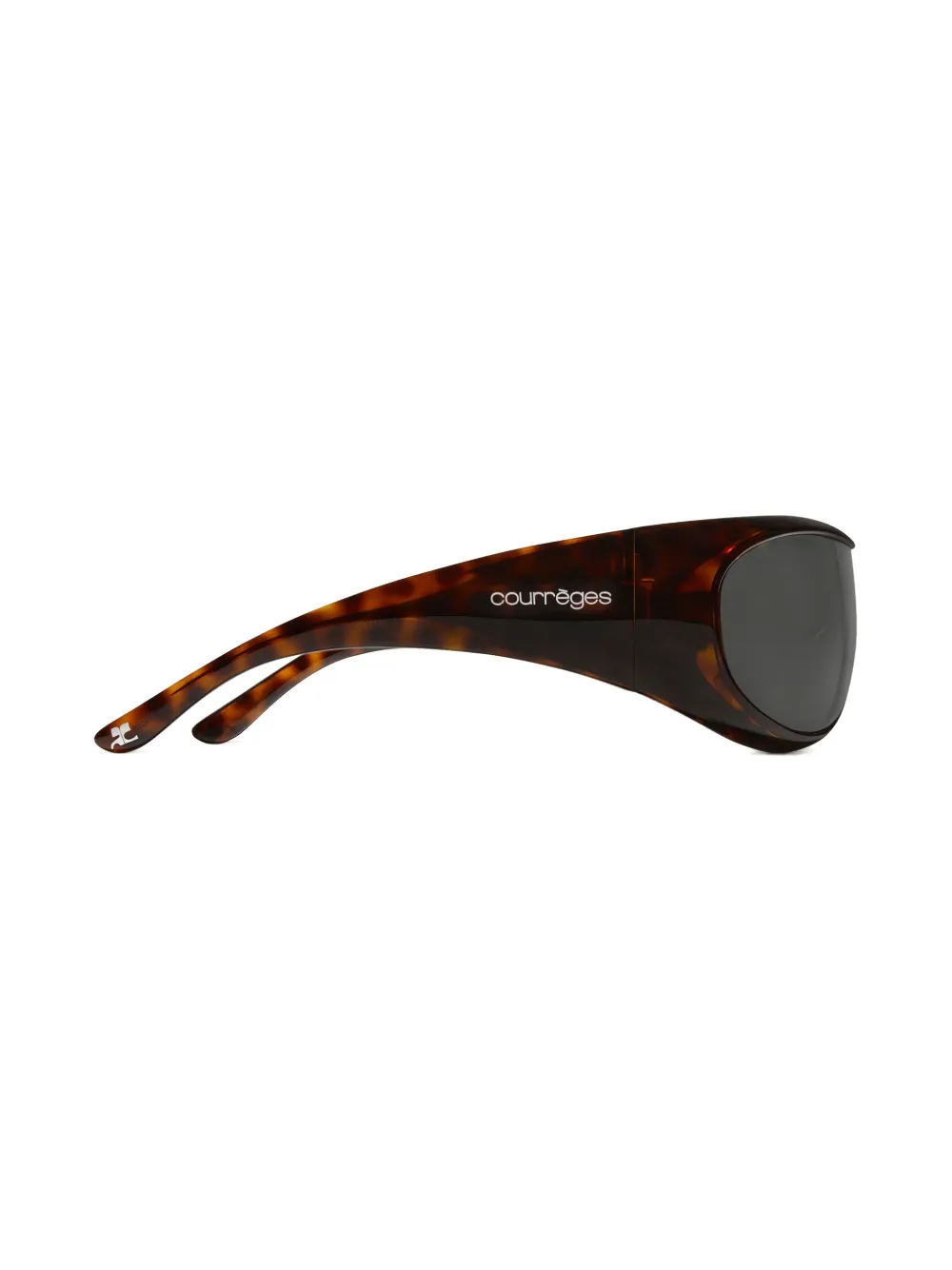 Courrèges Hybride 01 zonnebril Bruin
