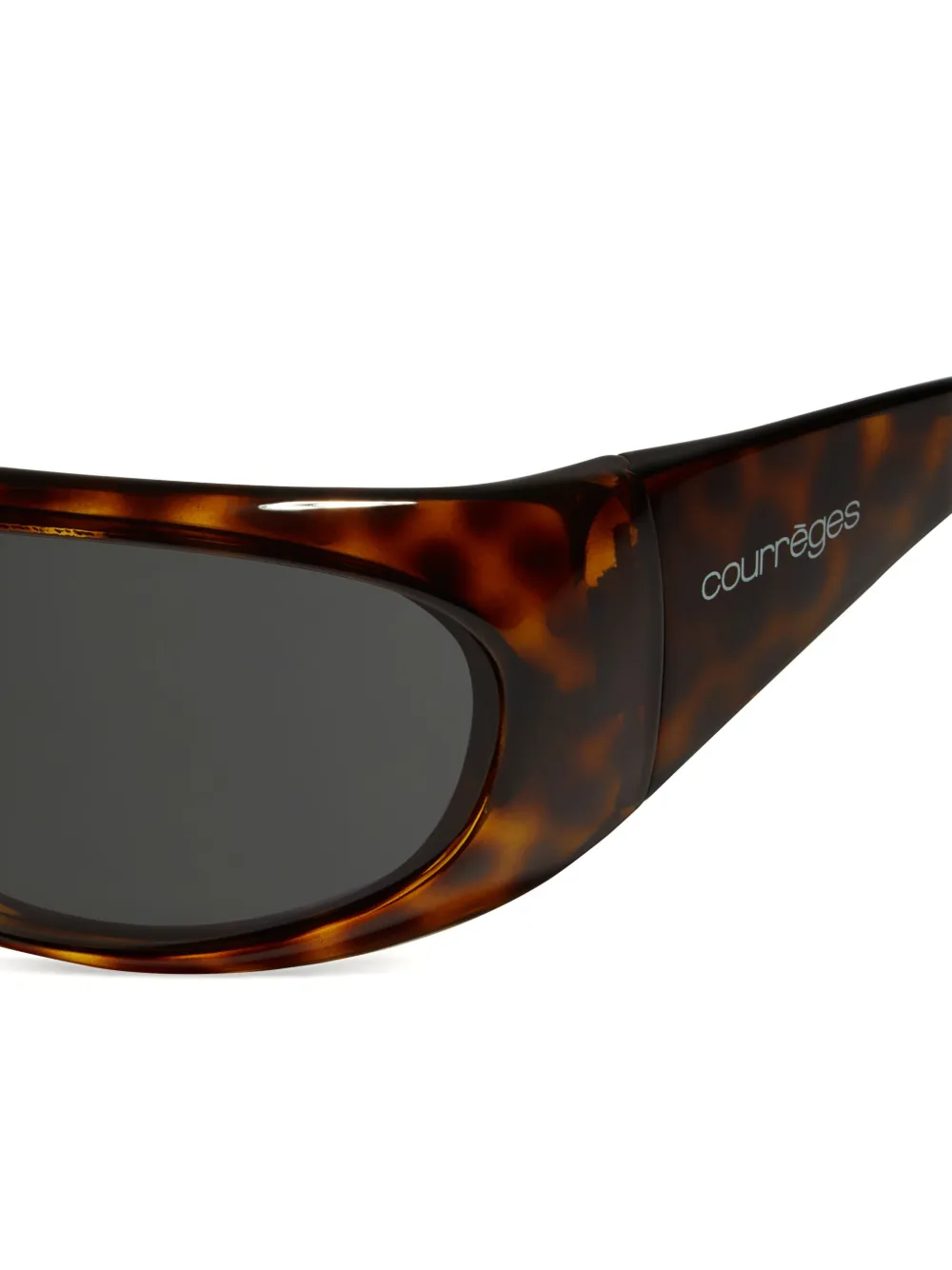 Courrèges Hybride 01 zonnebril Bruin