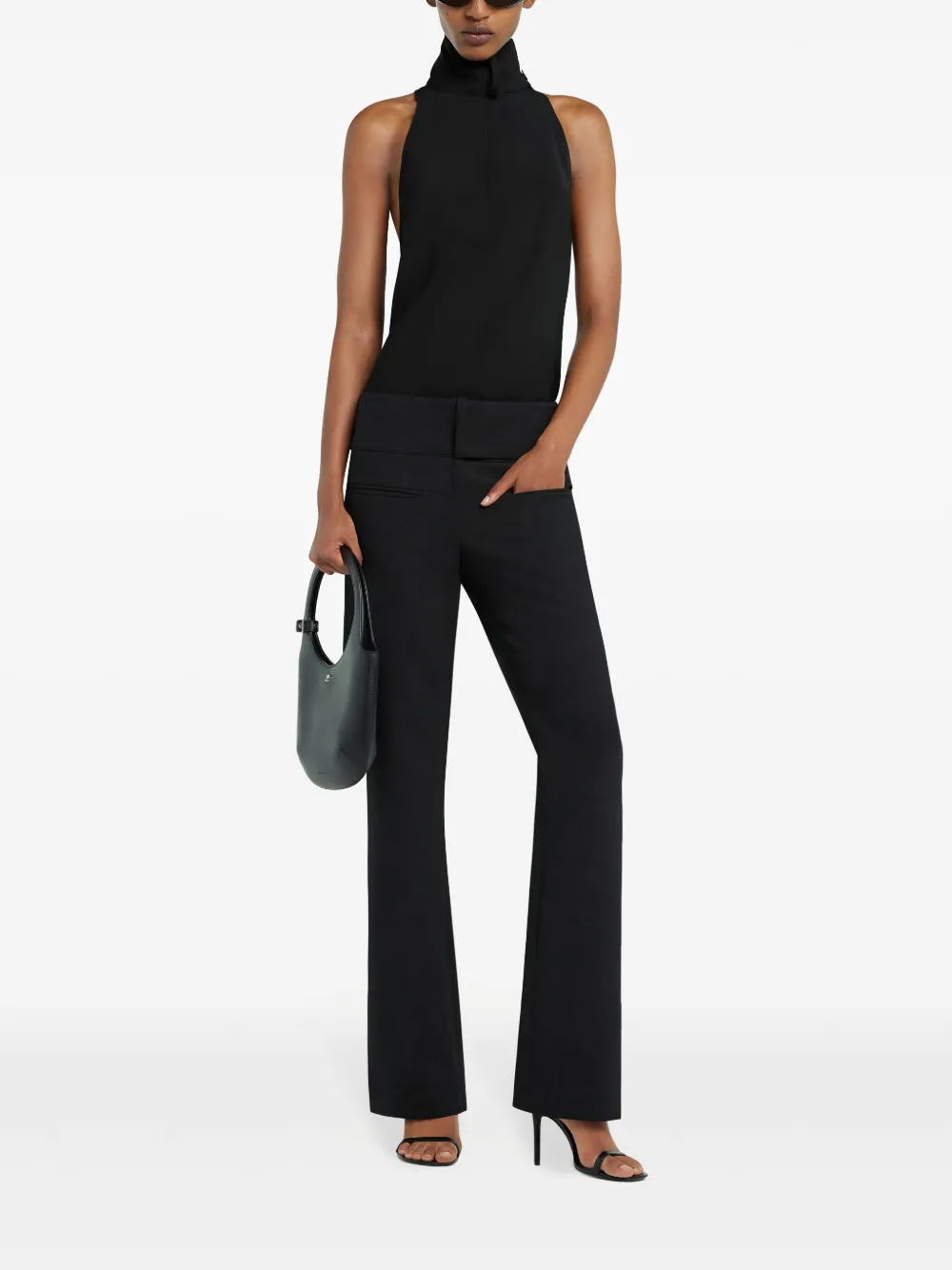 Courrèges Mouwloze blouse - Zwart