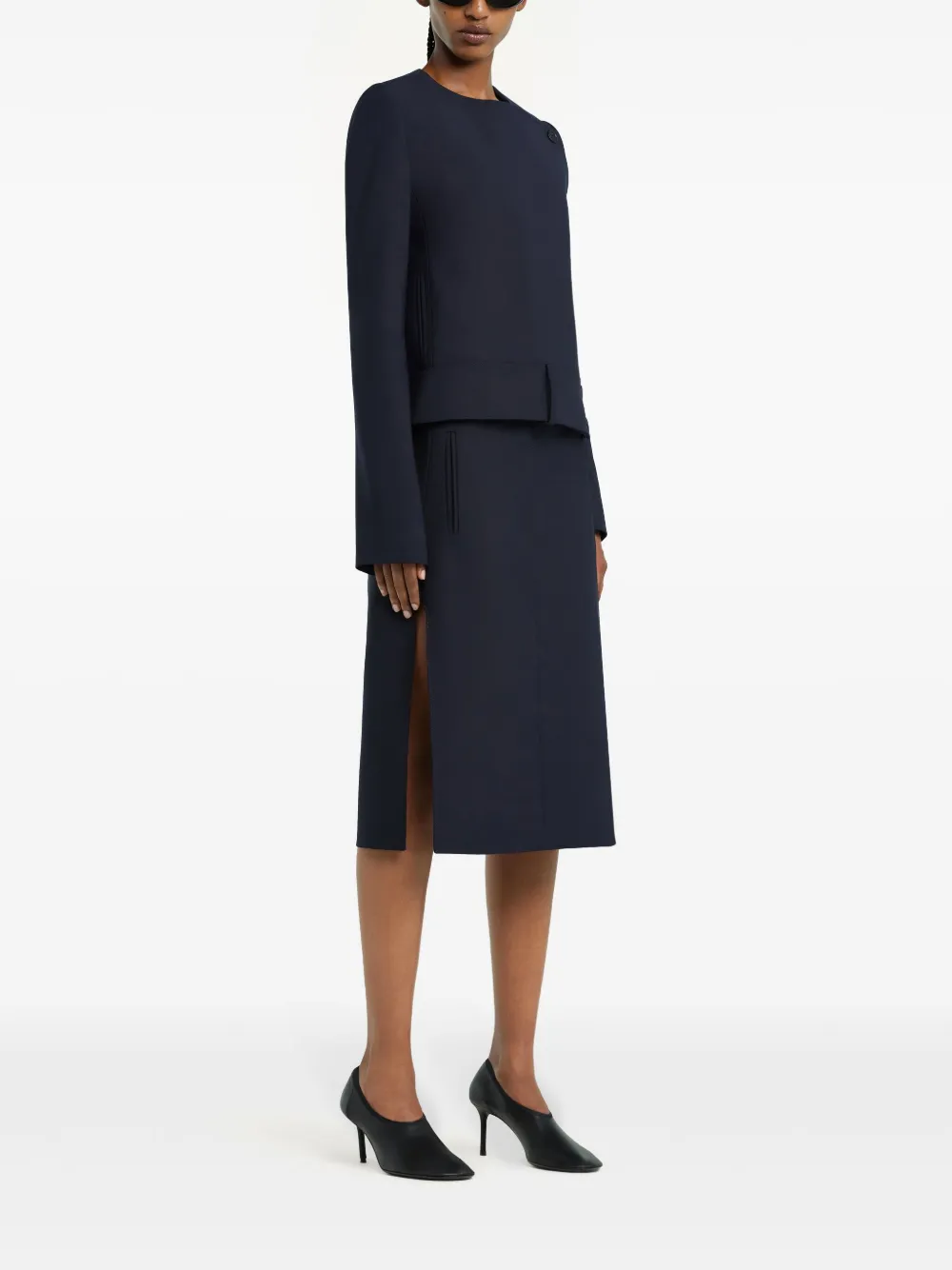 COURRÈGES BUTTONED TAILORED JACKET