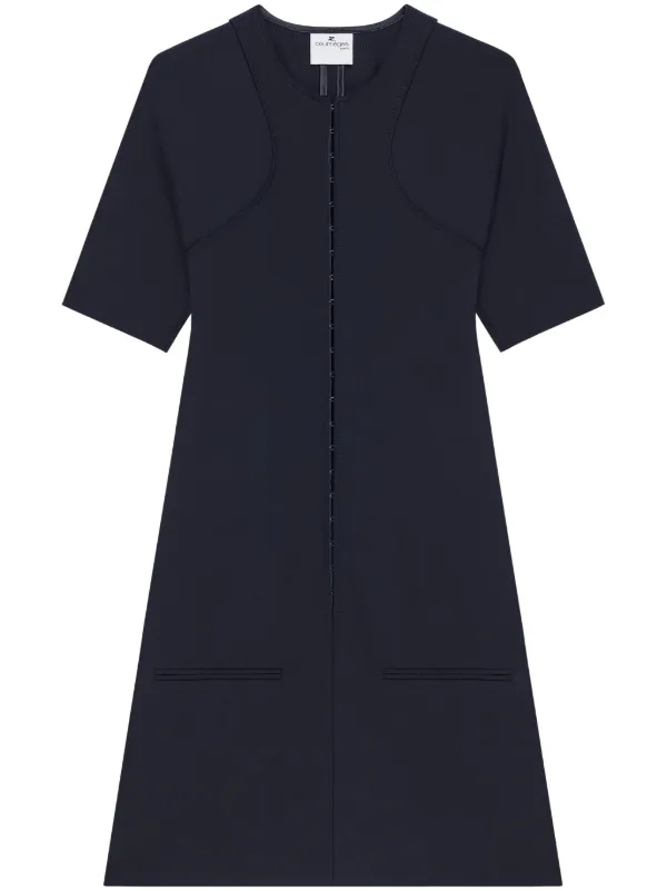 Courrèges A-line Mini Dress in Blue