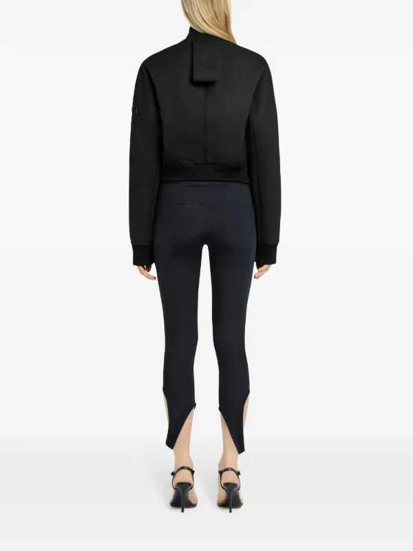 Courrèges Cropped Bomber Jacket | Black | FARFETCH ID