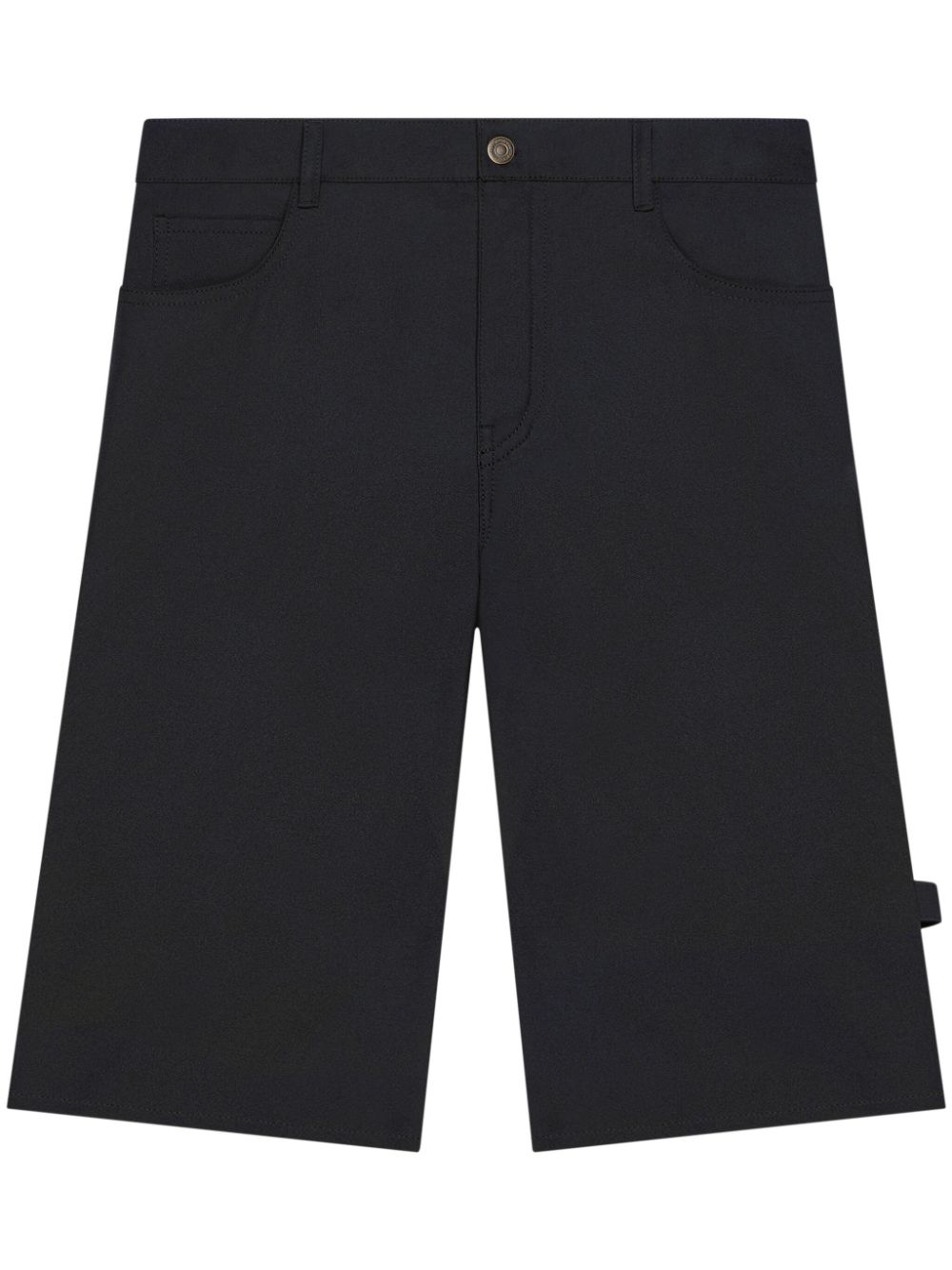 Courrèges straight-leg bermuda shorts - Black