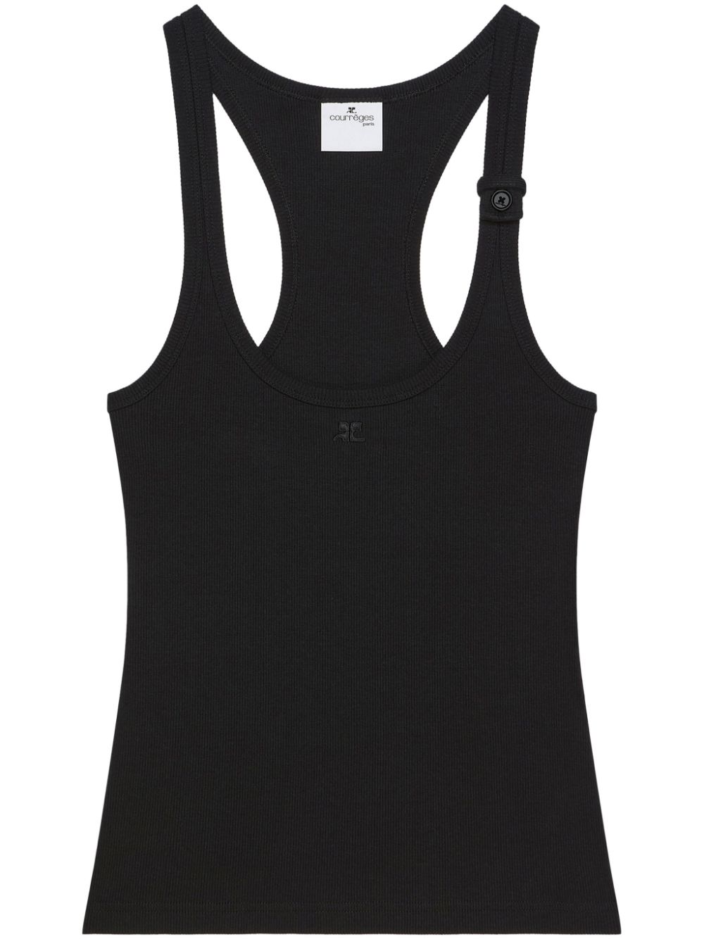 Courrèges 90's ribbed tank top