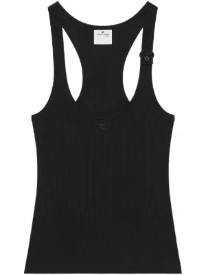 クレージュ courreges Courreges タンクトップ BUCKLE 90S RIB
