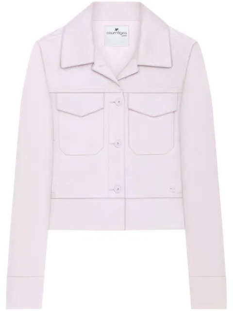 Courrèges logo-patch jacket