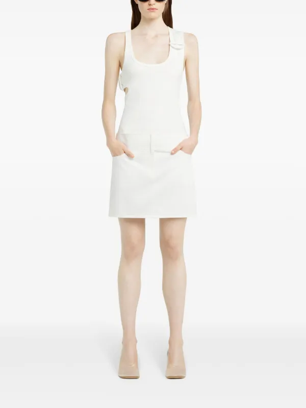 Courrèges 90's リブ タンクトップ | ホワイト | FARFETCH JP