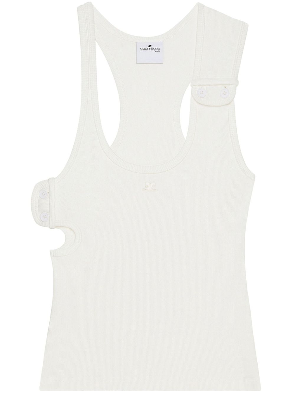 Courrèges 90's ribbed tank top