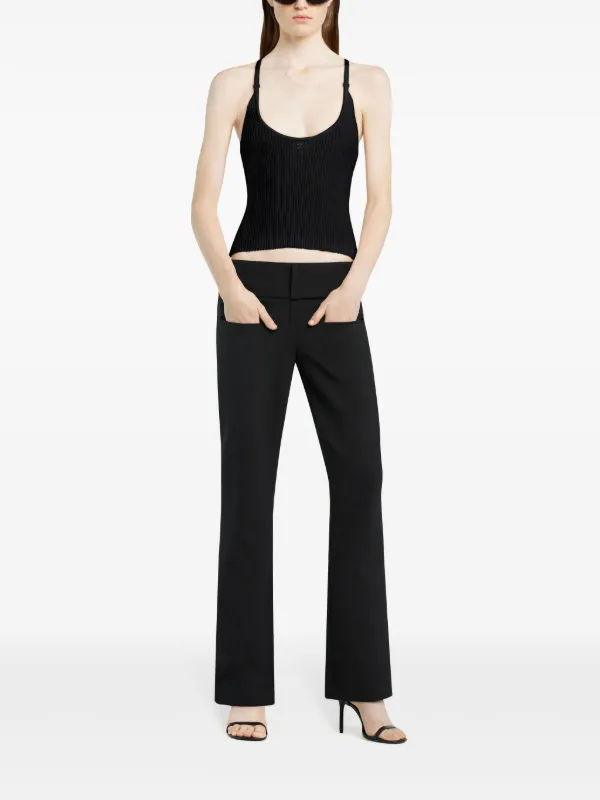 Courrèges scuba-knit Tank Top | Black | FARFETCH