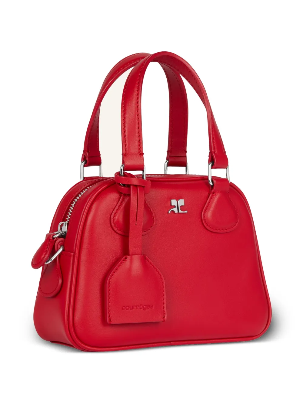 Courrèges Ac Stud Tote Bag In Rot