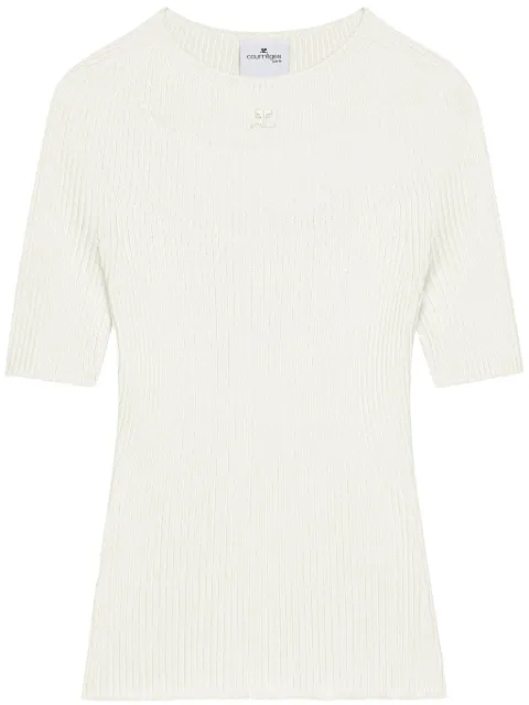 Courrèges ribbed-knit top