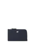 Courrèges leather zip cardholder - Blue