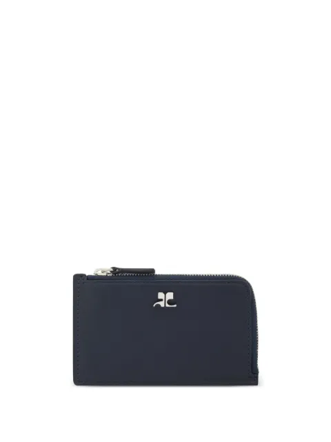 Courrèges leather zip cardholder 