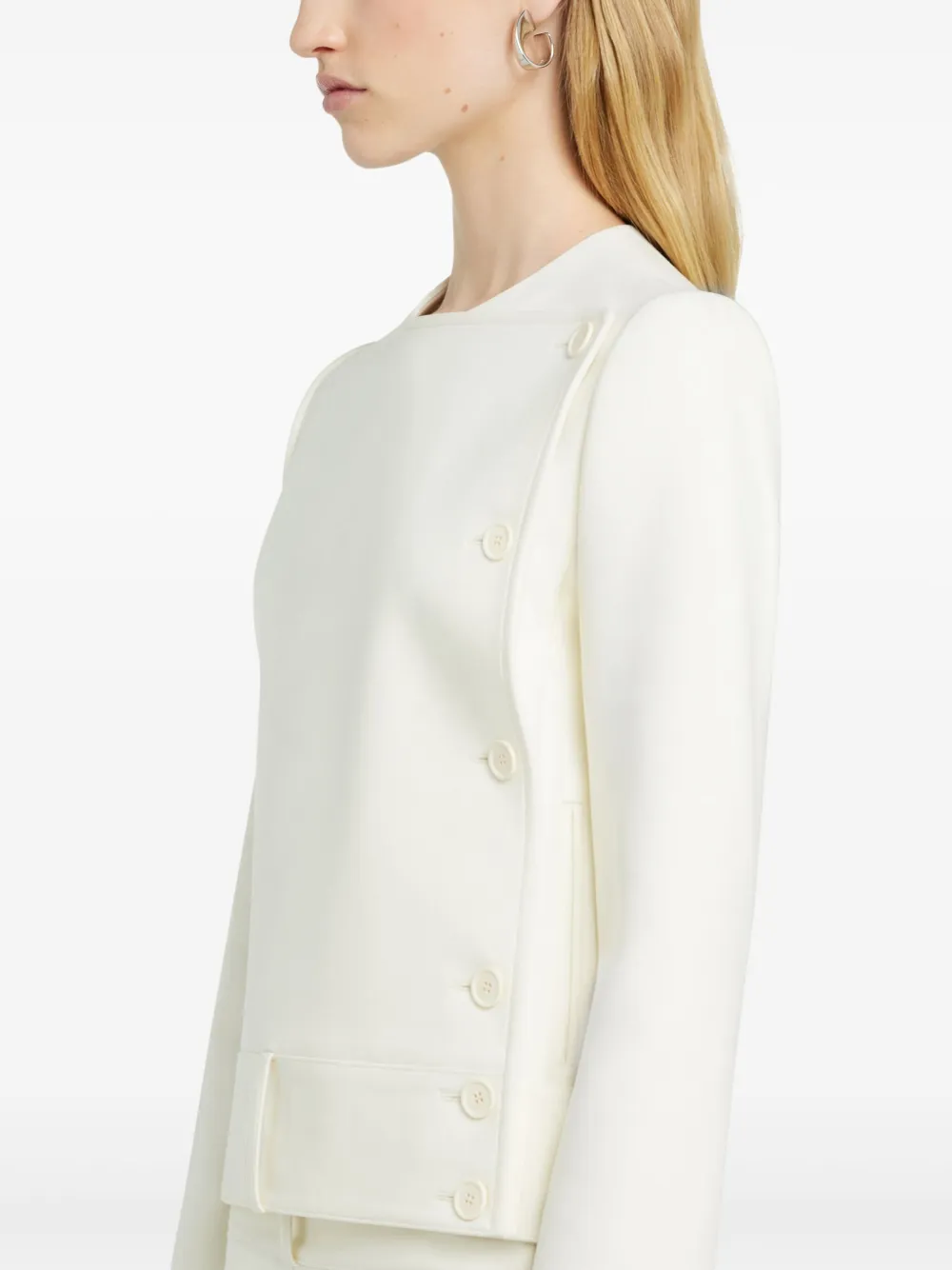 Courrèges Colbert met knopen Wit
